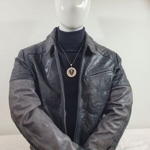 Cult of Individuality Gray Leather Jacket